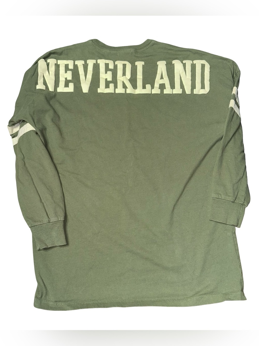 Disney Peter Pan Never Land Hype Spirit Jersey Long Sleeve Shirt Green Small - Picture 7 of 12